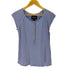 ポロジーンズカンパニーラルフローレン POLO JEANS COMPANY RALPH LAUREN 00S インパクト21期 コットン レーヨン レース インサイドアウト ハーフボタン S/S Tシャツ ピチT レディース import:M