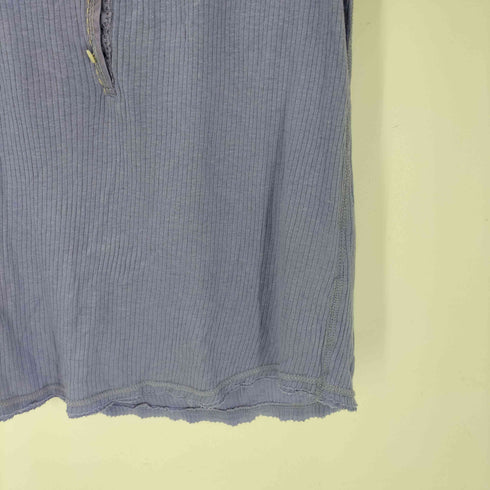 ポロジーンズカンパニーラルフローレン POLO JEANS COMPANY RALPH LAUREN 00S インパクト21期 コットン レーヨン レース インサイドアウト ハーフボタン S/S Tシャツ ピチT レディース import:M