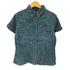 エディーバウアー Eddie Bauer インド綿 S/S シャンブレー デニム シャツ レディース import:L