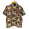 ギャップ Gap 00S 02SS 紺タグ OLD S/S パッチワーク マドラスチェック S/S シャツ 短丈 ボックス レディース 160