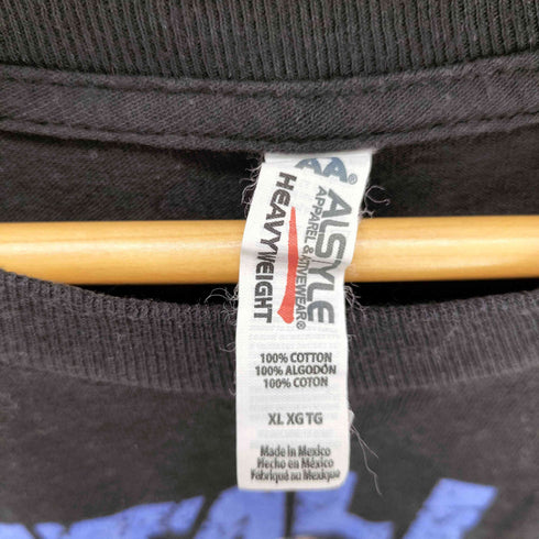 アルスタイルアパレルアクティブウェアー ALSTYLE APPAREL & ACTIVEWEAR コピーライト2007 バンドプリント Tシャツ メンズ XL