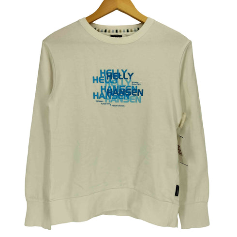 ヘリーハンセン HELLY HANSEN ロゴモザイクプリント L/S クルーネック スウェット レディース import:M