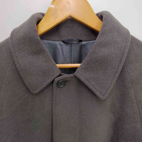 ダーバン DURBAN ANGOLA&WOOL アンゴラ混 ステンカラーコート メンズ LL