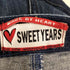 スウィートイヤーズ SWEET YEARS ハート刺繍 ボタンフライ ストレートデニム レディース 31inch