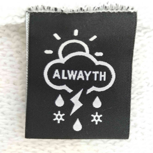 オールウェイズ ALWAYTH 24aw WEAT H.E.R. Hoodie Ash メンズ JPN:M