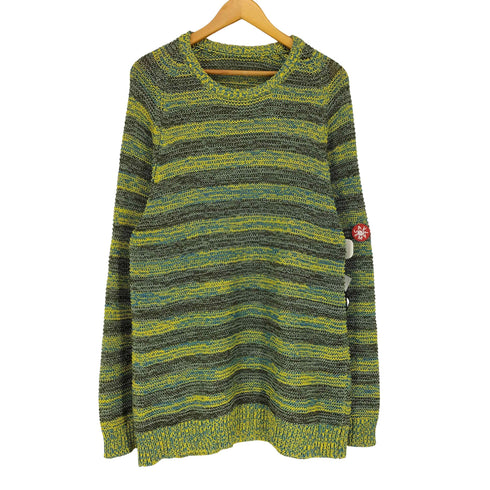 シーイー C.E STRIPE LOOSE WAFFLE MIX KNIT メンズ