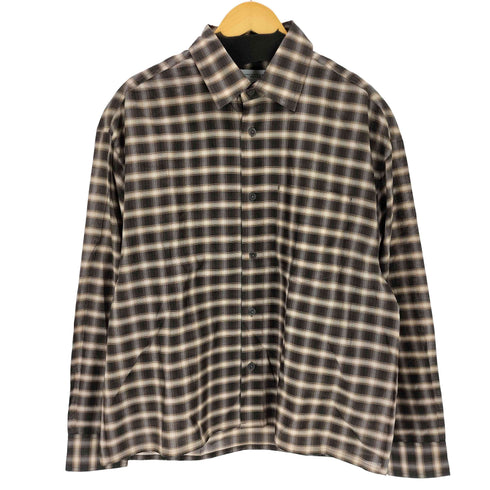 ザラ ZARA オンブレチェックシャツ メンズ M