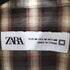 ザラ ZARA オンブレチェックシャツ メンズ M