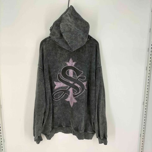 サプライヤー SUPPLIER VINTAGE WASH PIERCED ZIP HOODIE ラインストーン メンズ JPN:XL