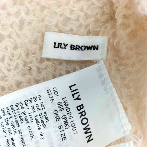 リリーブラウン Lily Brown スパンコールモヘアニットカーディガン レディース ONE SIZE