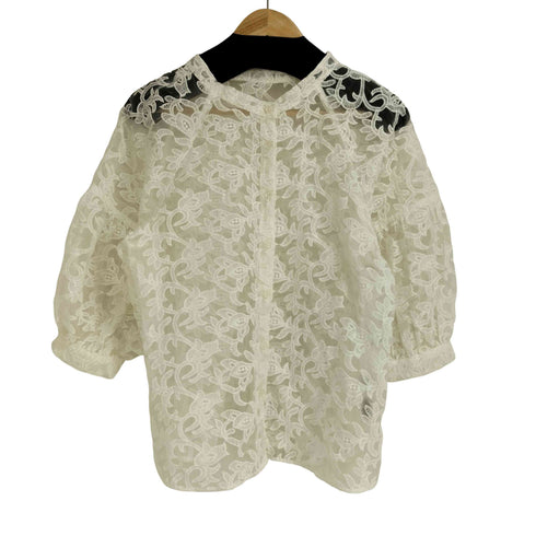 ページボーイ PAGEBOY フラワーシアーブラウス レディース