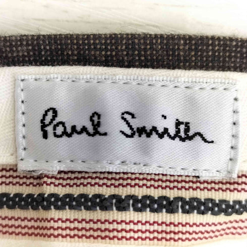 ポールスミス Paul Smith ウールポリ 刺繍 センタープレス トラウザー メンズ 76