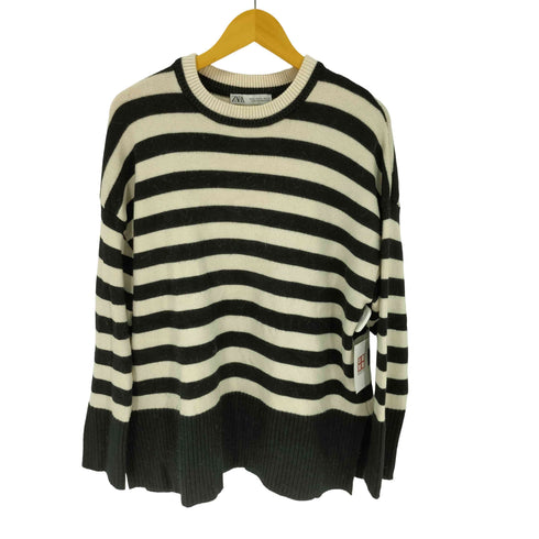ザラ ZARA ボーダー ニットセーター メンズ JPN:XL