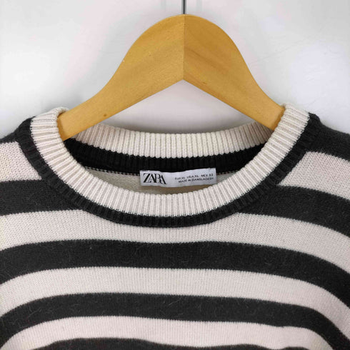 ザラ ZARA ボーダー ニットセーター メンズ JPN:XL