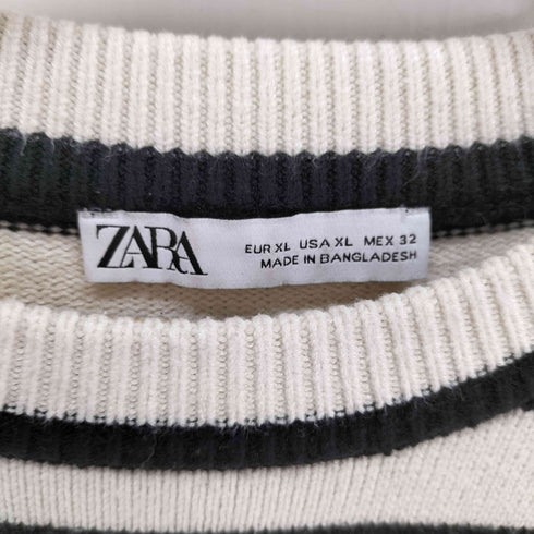 ザラ ZARA ボーダー ニットセーター メンズ JPN:XL