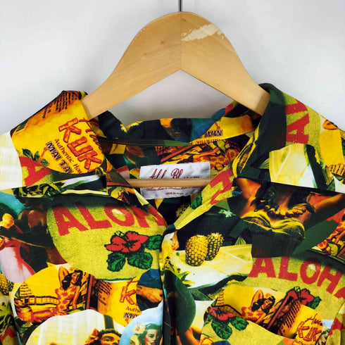 アロハブロッサム Aloha Blossom WEZ COLLAGE SHIRTS レーヨン メンズ US:44