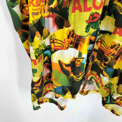 アロハブロッサム Aloha Blossom WEZ COLLAGE SHIRTS レーヨン メンズ US:44