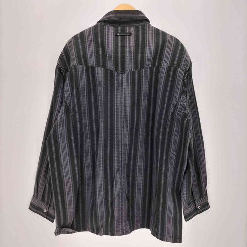 エアウォーク AIRWALK ストライプ スナップボタン L/S シャツジャケット メンズ 2L