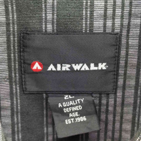 エアウォーク AIRWALK ストライプ スナップボタン L/S シャツジャケット メンズ 2L