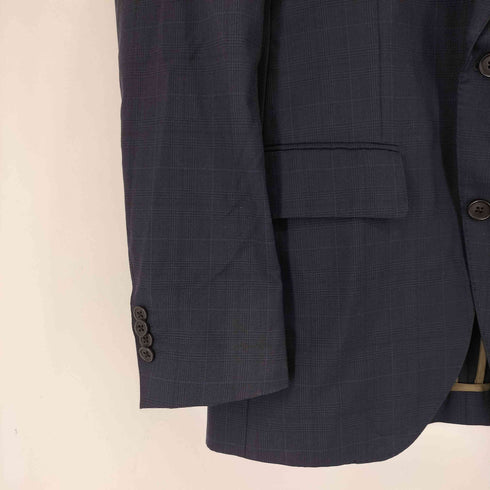 azabu tailor 2B チェック柄 ウール テーラードジャケット メンズ 042 A