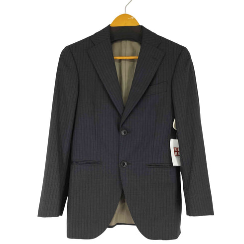 azabu tailor 2B ストライプ ウール テーラードジャケット メンズ 038 A