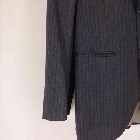 azabu tailor 2B ストライプ ウール テーラードジャケット メンズ 038 A