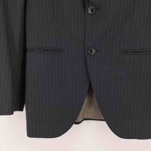 azabu tailor 2B ストライプ ウール テーラードジャケット メンズ 038 A