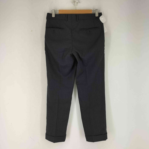 azabu tailor ストライプ ウール スラックス メンズ 076