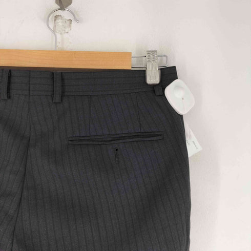 azabu tailor ストライプ ウール スラックス メンズ 076
