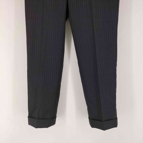 azabu tailor ストライプ ウール スラックス メンズ 076