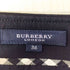バーバリーロンドン BURBERRY LONDON ノバチェック パイピング タック フレア ウール スカート レディース 38