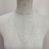 SAMH by LILAS デタッチャブルTバーネックレス K10*SV 2.36g レディース