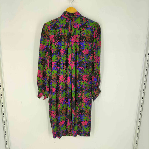 ハナエモリ HANAE MORI 迷彩 シルク ワンピース レディース JPN:38