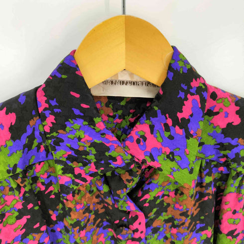 ハナエモリ HANAE MORI 迷彩 シルク ワンピース レディース JPN:38