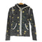 アルマーニエクスチェンジ ARMANI EXCHANGE 星柄 ロゴプリント フルジップパーカー レディース import:M