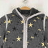 アルマーニエクスチェンジ ARMANI EXCHANGE 星柄 ロゴプリント フルジップパーカー レディース import:M