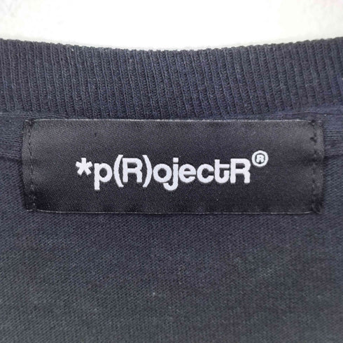 *p(R)ojectR ロゴプリント L/S Tシャツ メンズ import:L