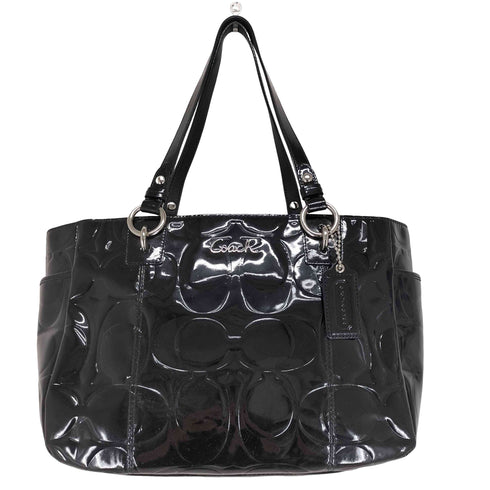 コーチ COACH エナメル ハンドバッグ enamel handbag レディース