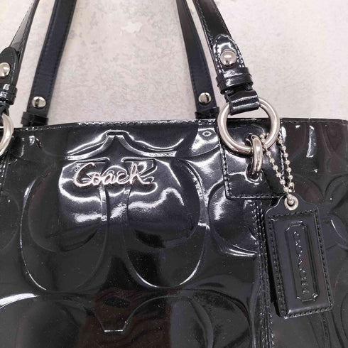 コーチ COACH エナメル ハンドバッグ enamel handbag レディース