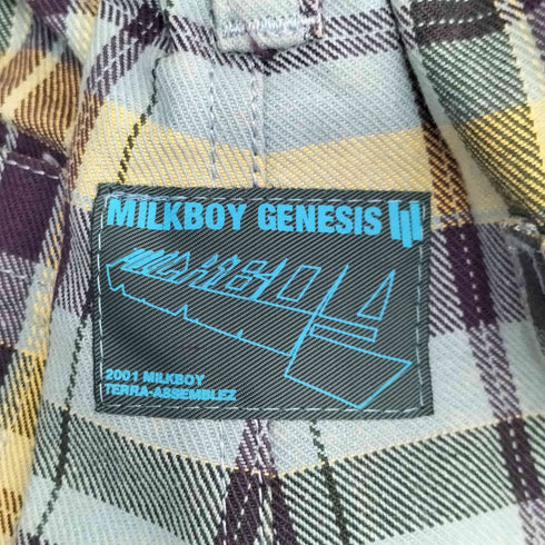 ミルクボーイ MILKBOY チェック柄 コットン カーゴショーツ メンズ
