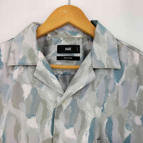 ハレ HARE 総柄 S/S オープンカラーシャツ メンズ JPN:M