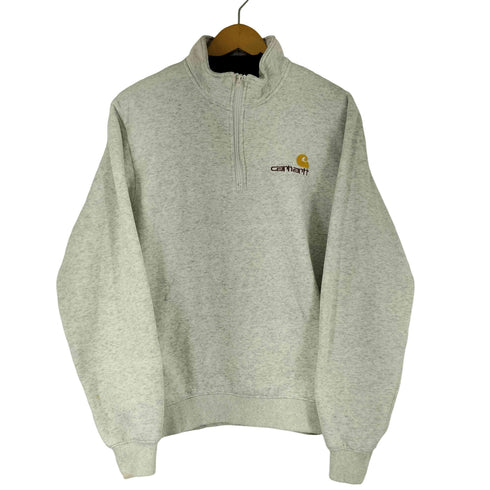 カーハートワークインプログレス Carhartt WIP ロゴ刺繍 ハーフジップ リバースウィーブスウェット メンズ import:L