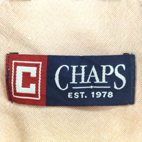 チャップス CHAPS コットン ロゴ刺繍 ボタンダウン オックスフォード シャツ メンズ import:L