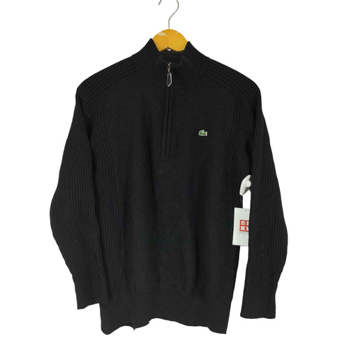 ラコステ LACOSTE ロゴワッペン ハーフジップ ニット メンズ JPN:4