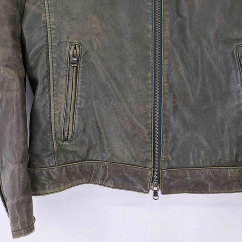 アダムエロペ Adam et Rope ラムレザー シングルライダース ジャケット メンズ 40
