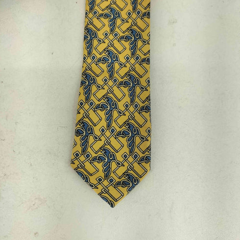 サルヴァトーレフェラガモ Salvatore Ferragamo 鳥 シルク ネクタイ メンズ
