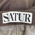SATUR ジップフライ 1タック ワイドデニムパンツ メンズ