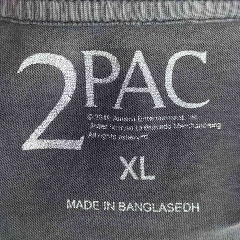 2PAC TUPAC SHAKUR デザインプリント S/S Tシャツ メンズ import:XL
