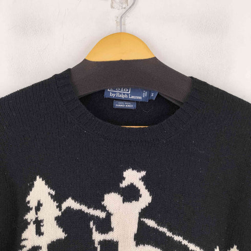 ポロバイラルフローレン Polo by RALPH LAUREN 90S ポニーデザイン ニット メンズ import:XL