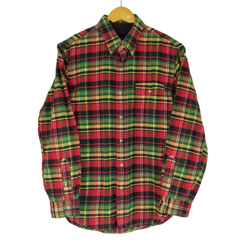 ラルフローレン RALPH LAUREN 90S ボタンダウン チェック柄 フラップポケット L/S シャツ メンズ import:L